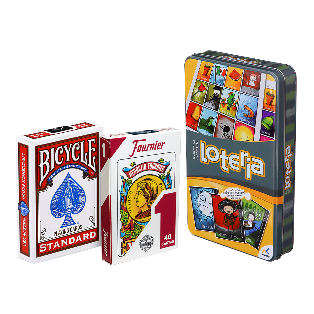 Paquete Lotería con Baraja Española Fournier