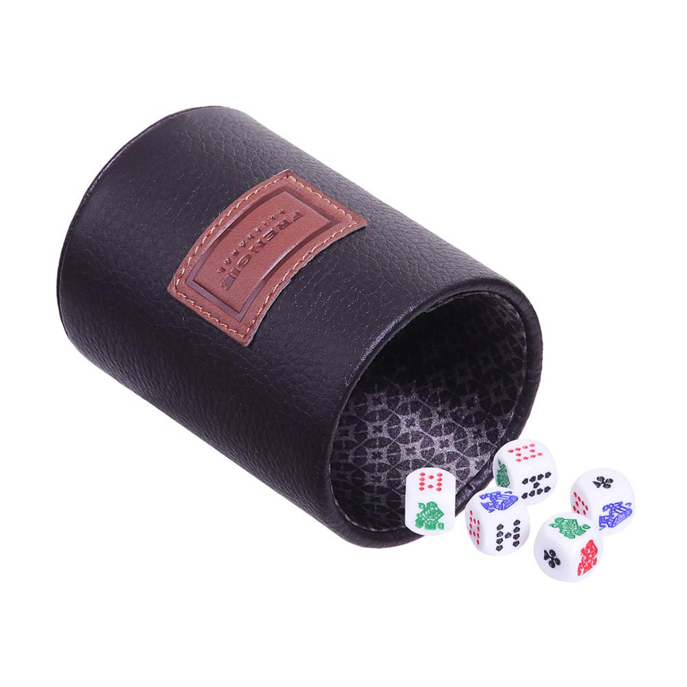Novelty.Cubilete de Curpiel Frengie, Poker, Juegos clasicos, Frengie