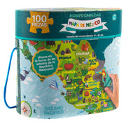 Rompecabezas Gigante para Niños del Mapa de México 100 Pzas - Novelty Corp.