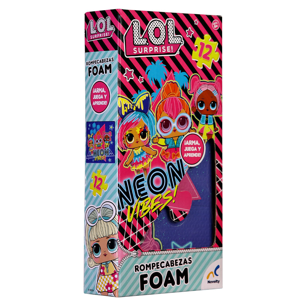 Rompecabezas de Foam de LOL Surprise con 12 Pz Novelty Novelty Corp