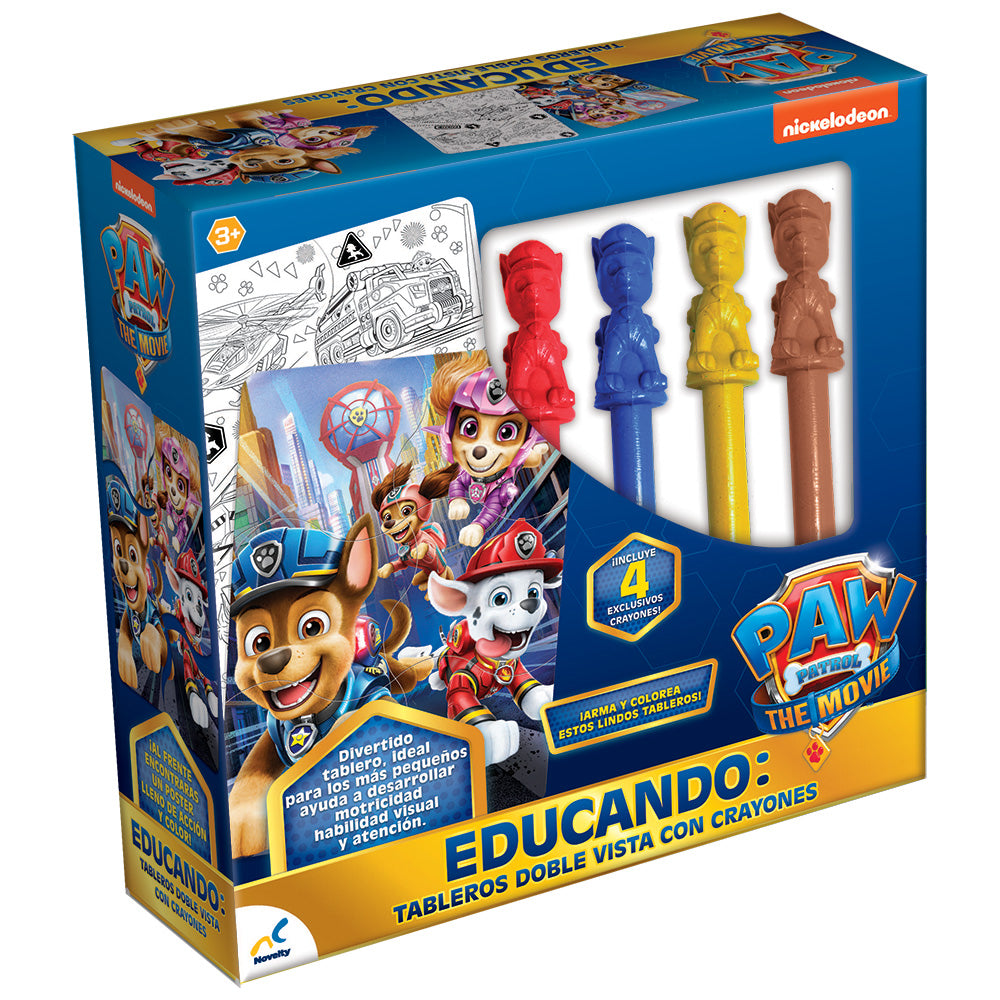 Rompecabezas para Niños Doble Vista Crayones Paw Patrol