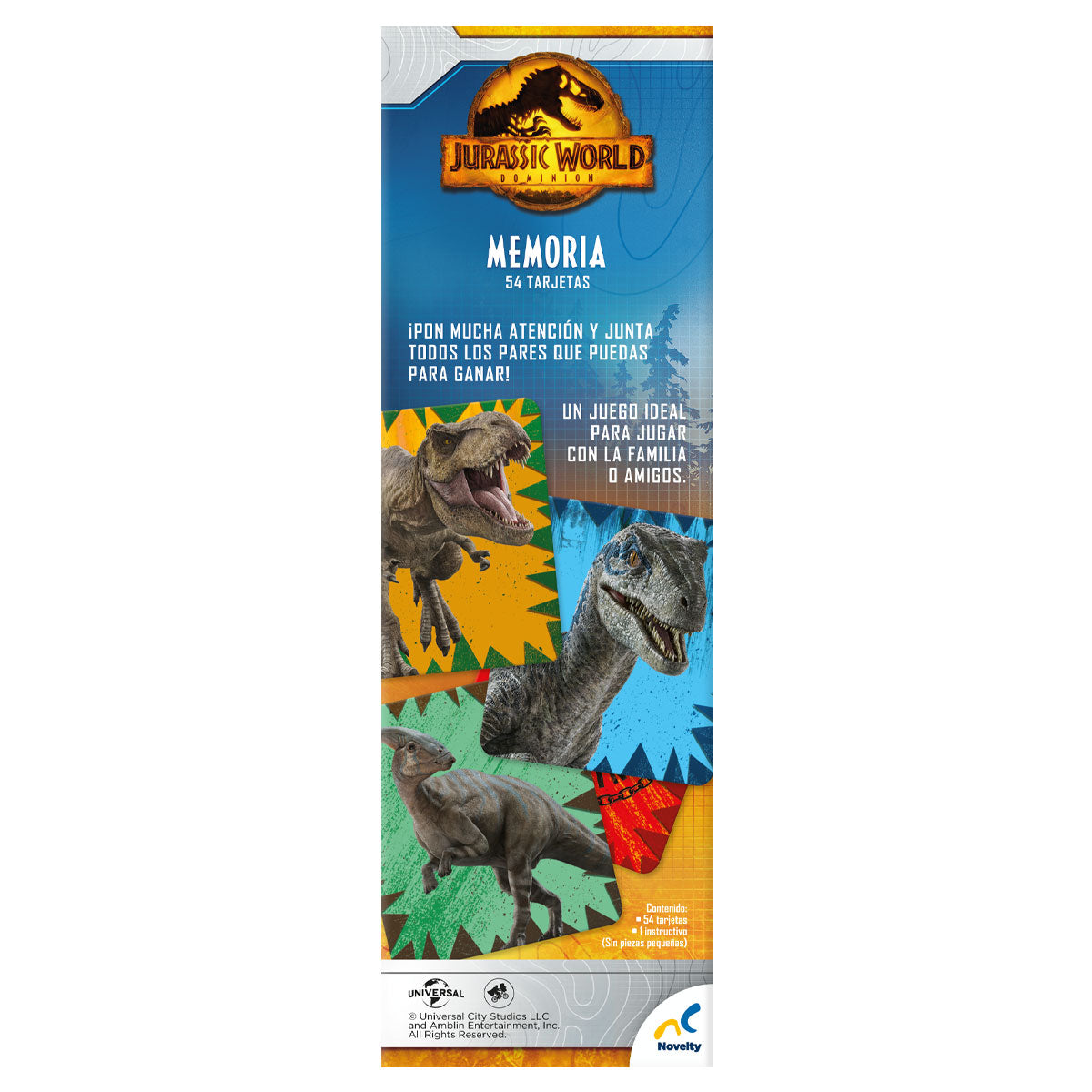 Memoria Infantil de Jurassic World Dominion - Novelty