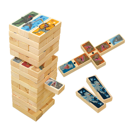 Torre de madera 3 en 1 jurassic world