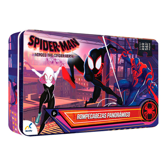 Rompecabezas panorámico 3 en 1 en tin spider-man across the spider-verse - part one