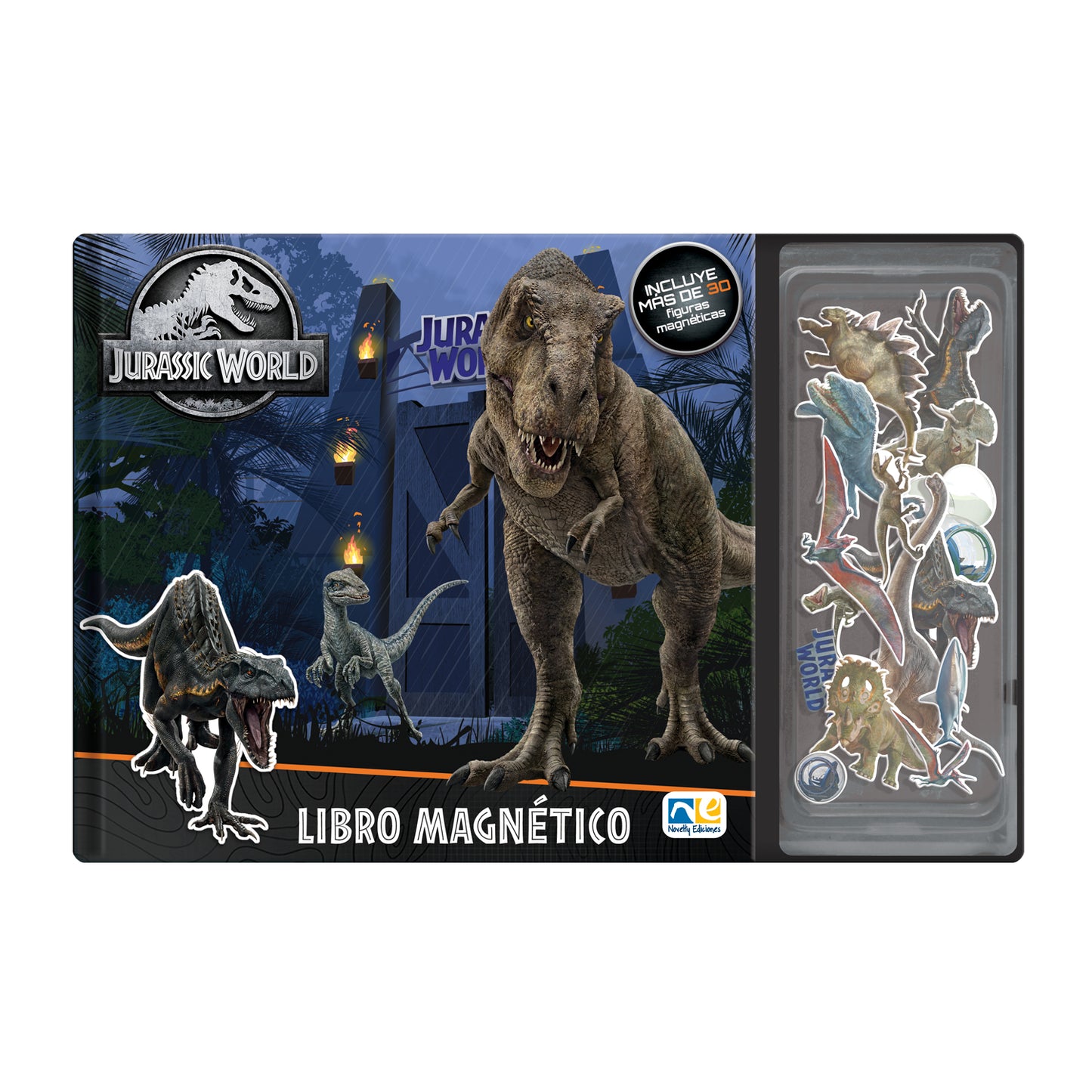 Novelty, Libro Magnético Jurassic World, Magnéticos, Libros Interactivos