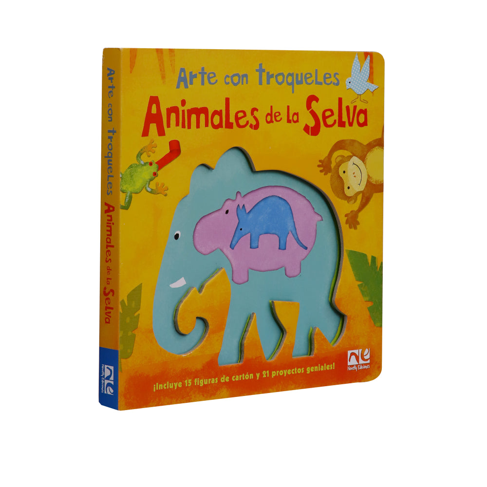 Libro Infantil Arte con Troqueles de los Animales de la Selva