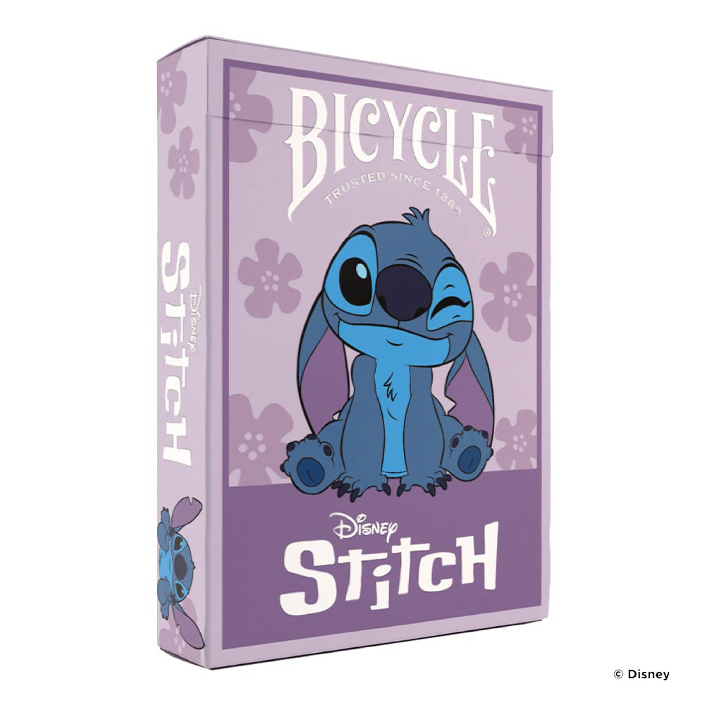Baraja Bicycle coleccionable Disney Stitch Purple 54 cartas