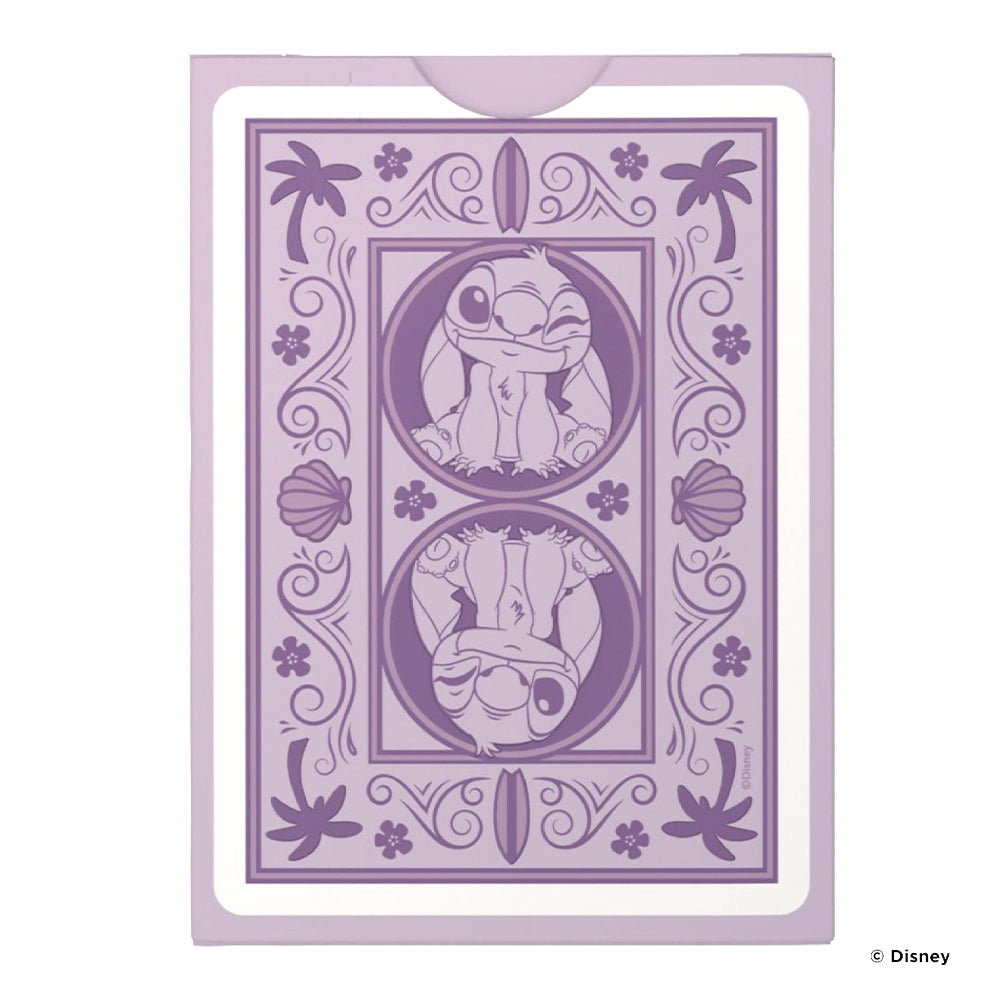 Baraja Bicycle coleccionable Disney Stitch Purple 54 cartas