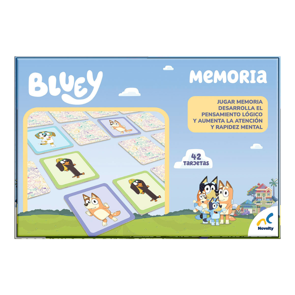 Memoria Infantil Bluey 42 Tarjetas | Juego de Memoria para Niños
