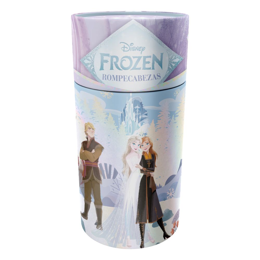 Rompecabezas Infantil Frozen Cilindro