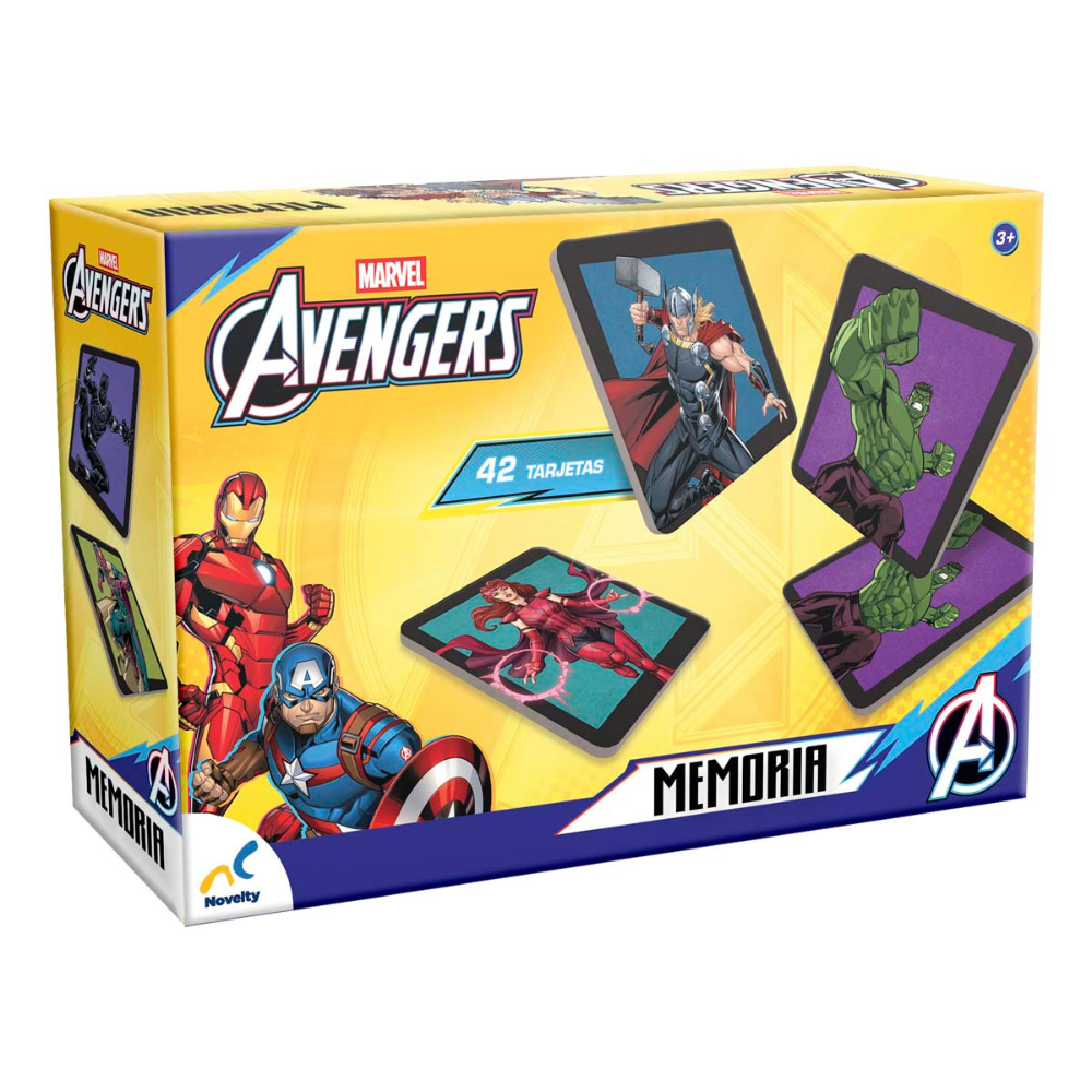 Memoria Infantil Avengers 42 Tarjetas | Juego de Memoria Marvel para Niños