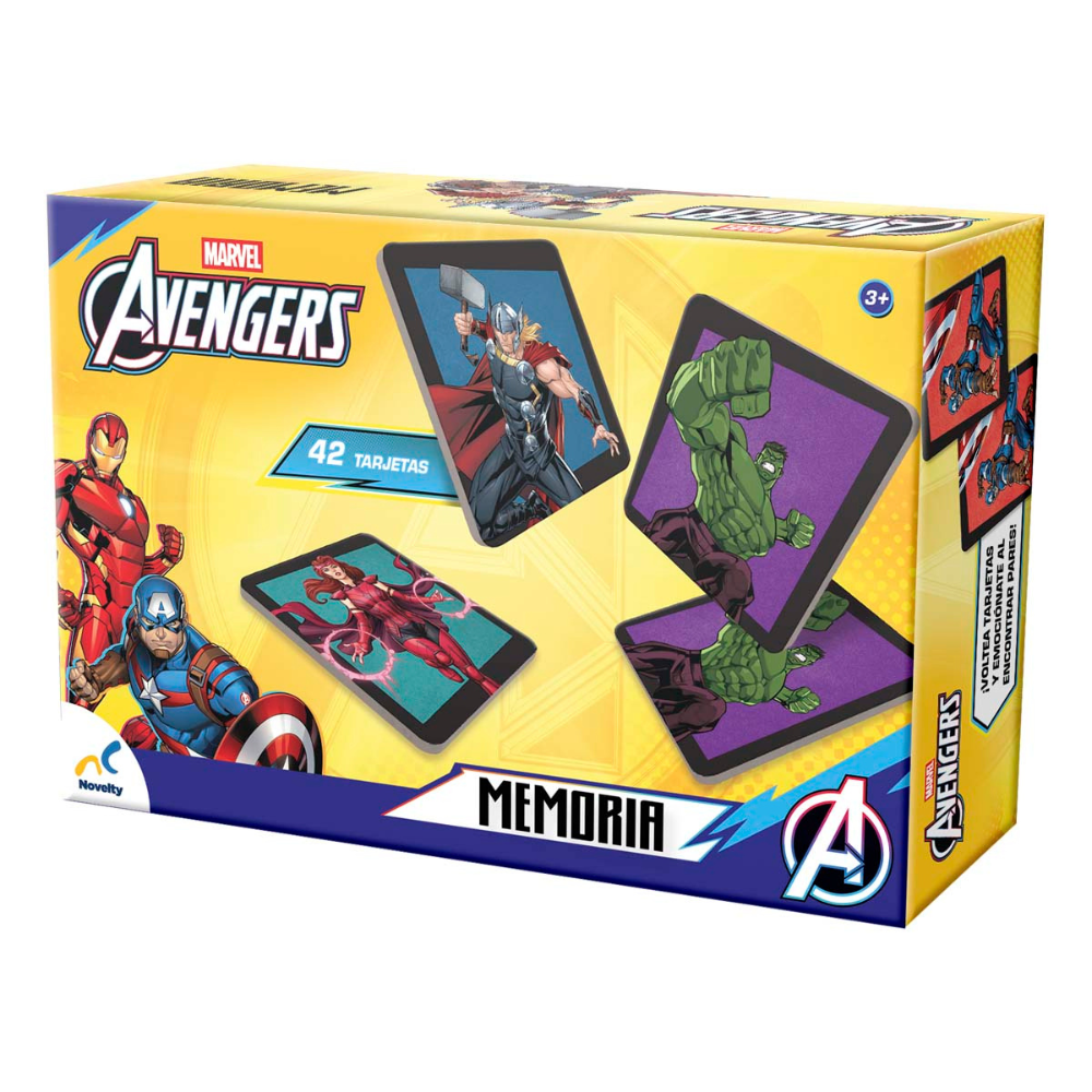 Memoria Infantil Avengers 42 Tarjetas | Juego de Memoria Marvel para Niños