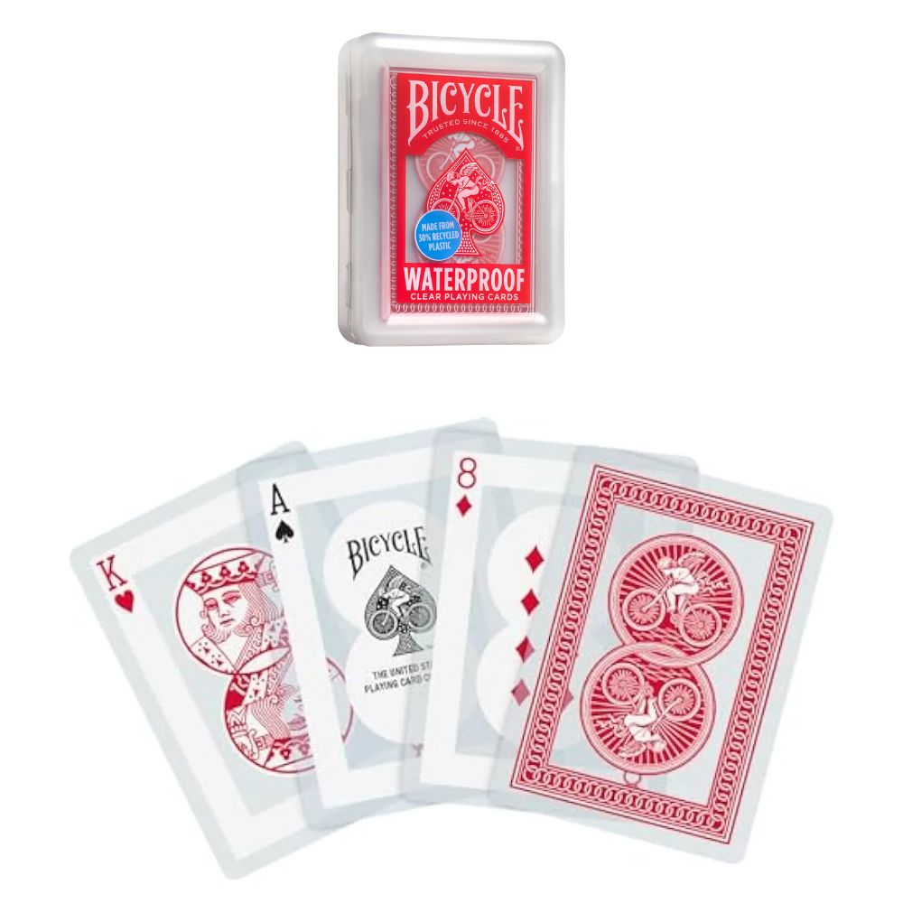 Baraja Bicycle Waterproof – Cartas Resistentes al Agua con Caja Plástica