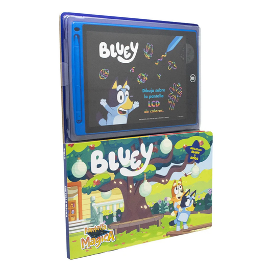 Libro Pantalla Mágica Bluey LCD para Dibujar y Borrar | Juguete Educativo
