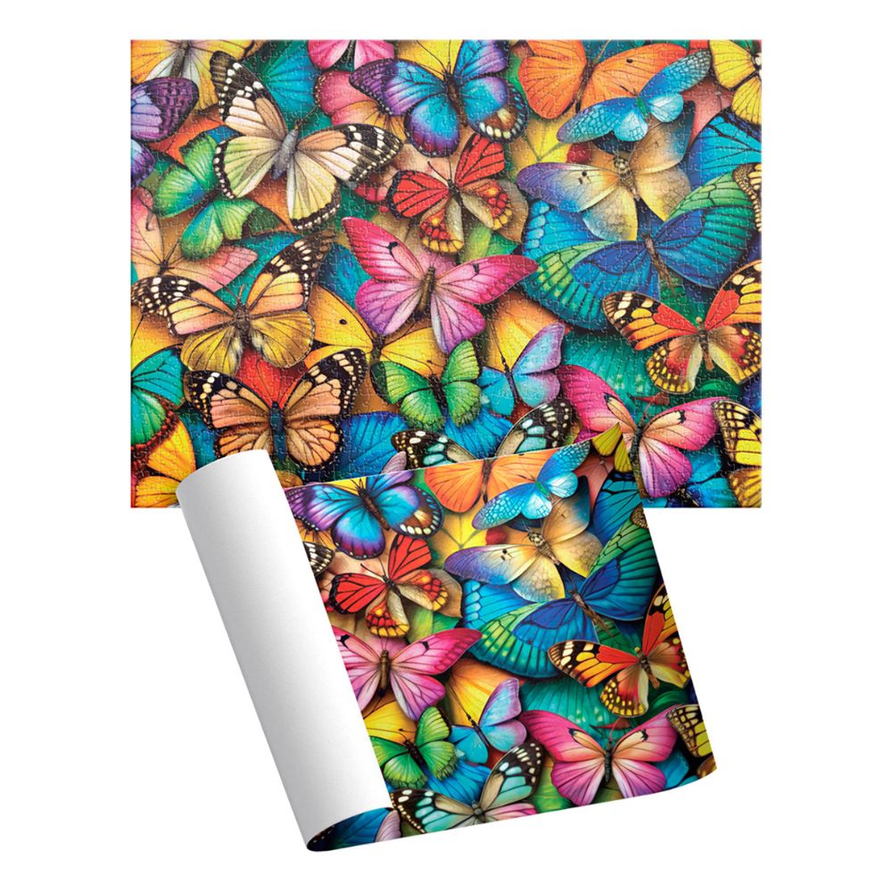 Rompecabezas Mariposas 1000 Piezas | Cilindro Coleccionable | Novelty