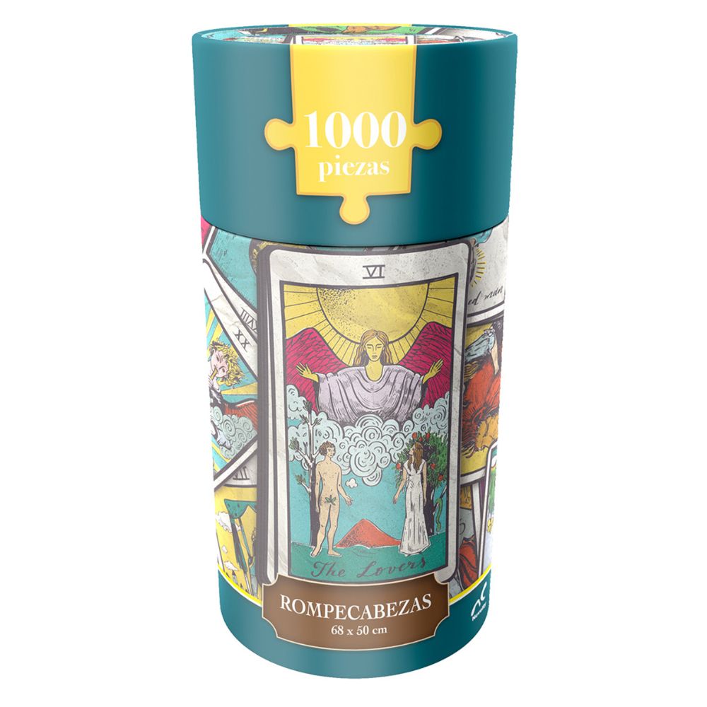 Rompecabezas Tarot 1000 Piezas | Cilindro Coleccionable con Póster