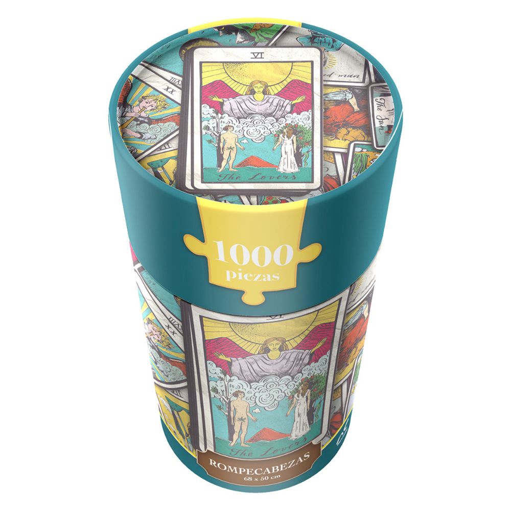 Rompecabezas Tarot 1000 Piezas | Cilindro Coleccionable con Póster