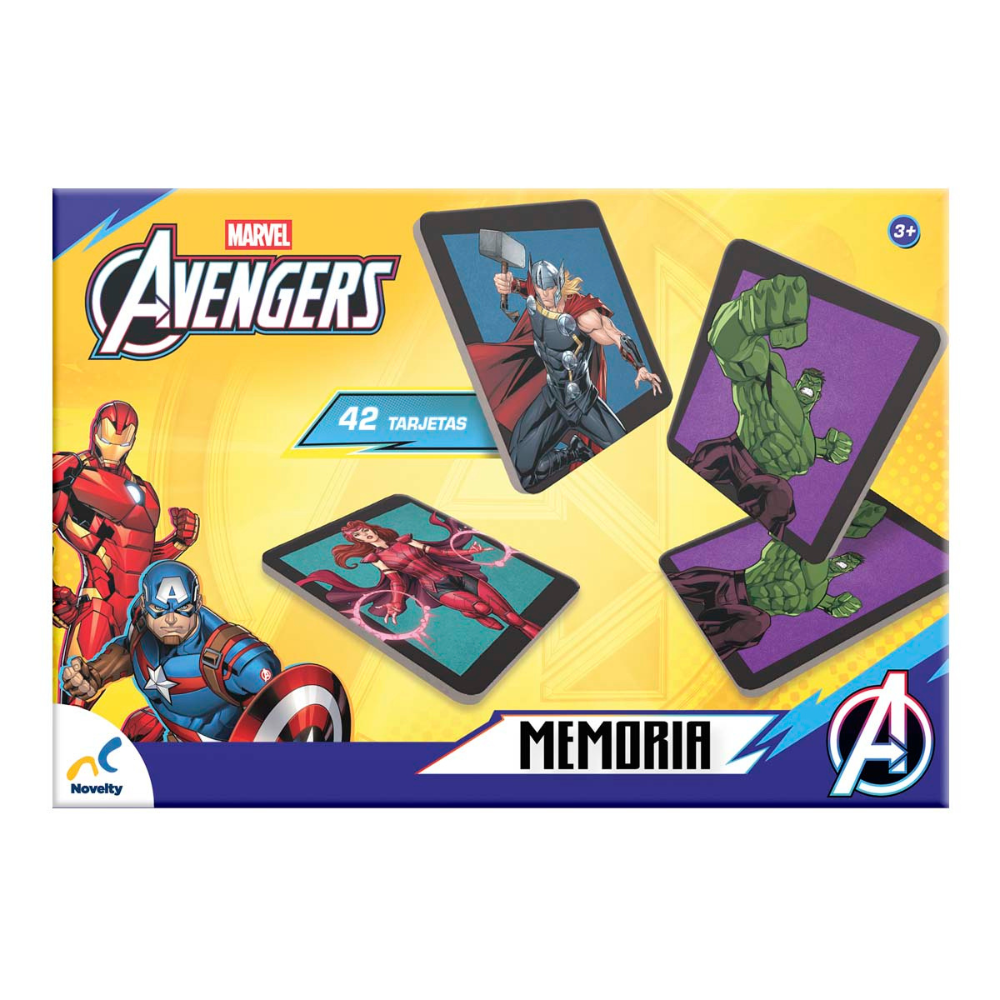 Memoria Infantil Avengers 42 Tarjetas | Juego de Memoria Marvel para Niños