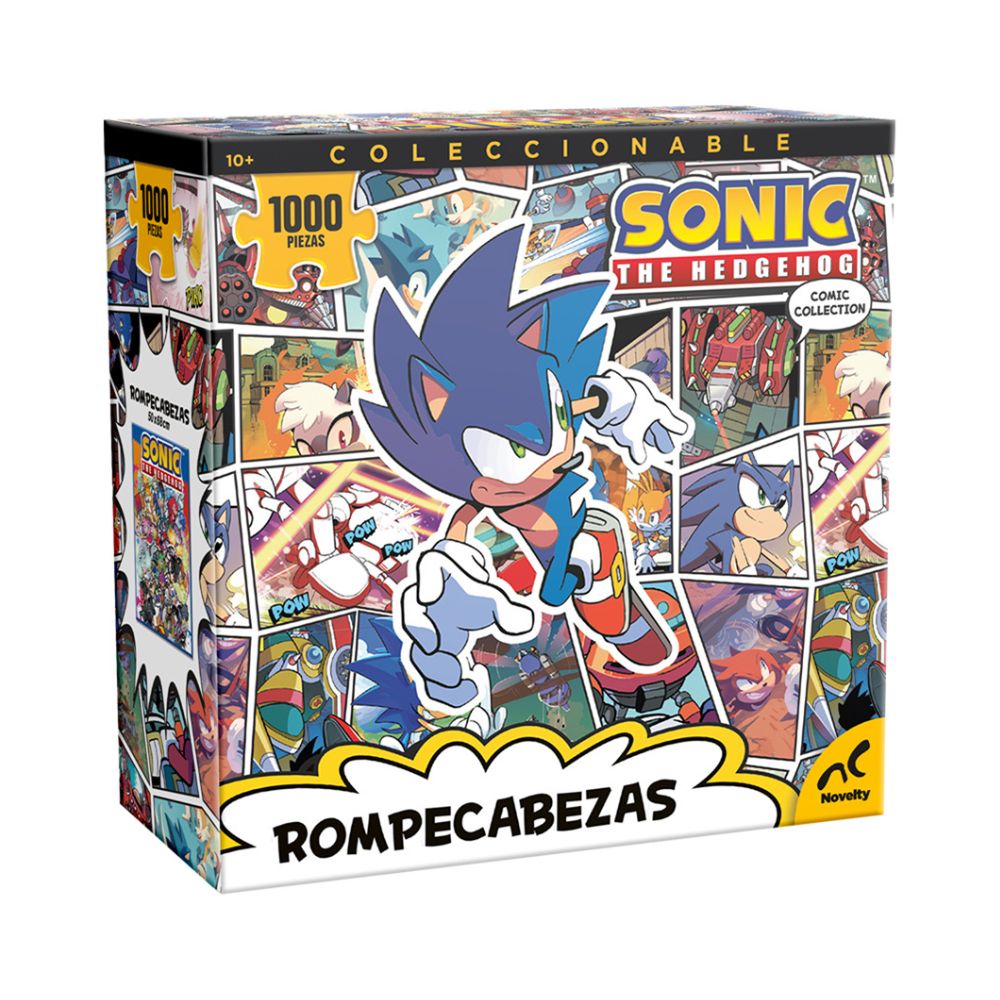 Rompecabezas Sonic Coleccionable 1000 Piezas | Diseño Arcade Pixelado