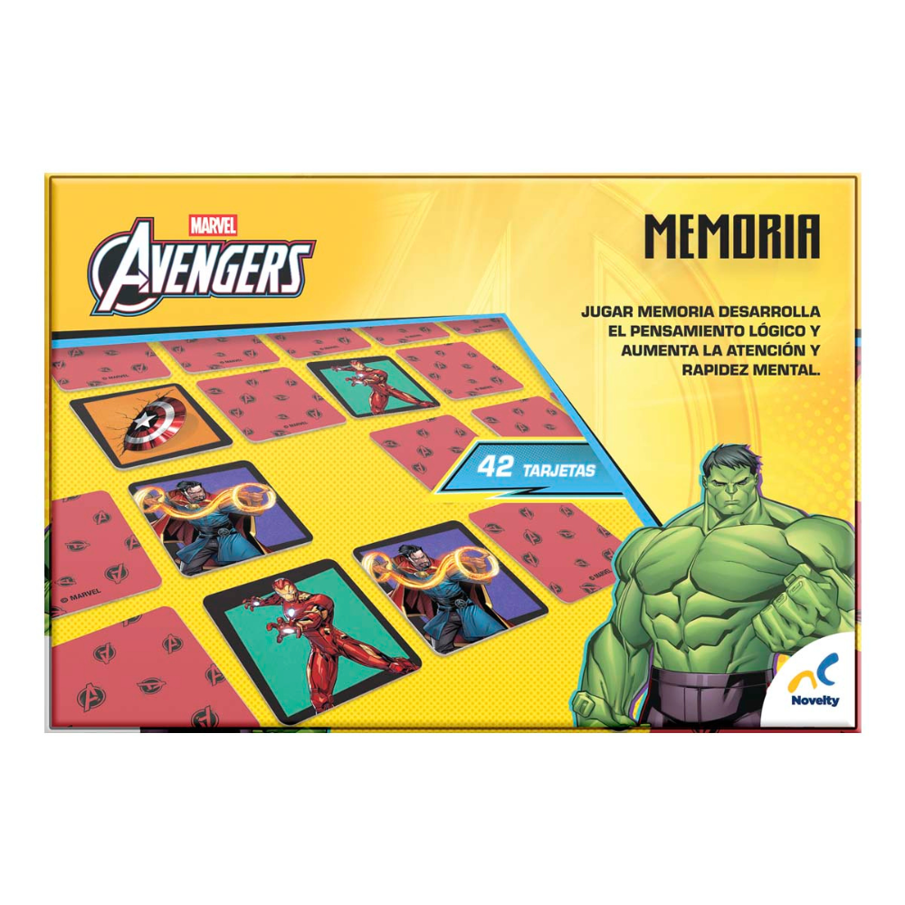 Memoria Infantil Avengers 42 Tarjetas | Juego de Memoria Marvel para Niños