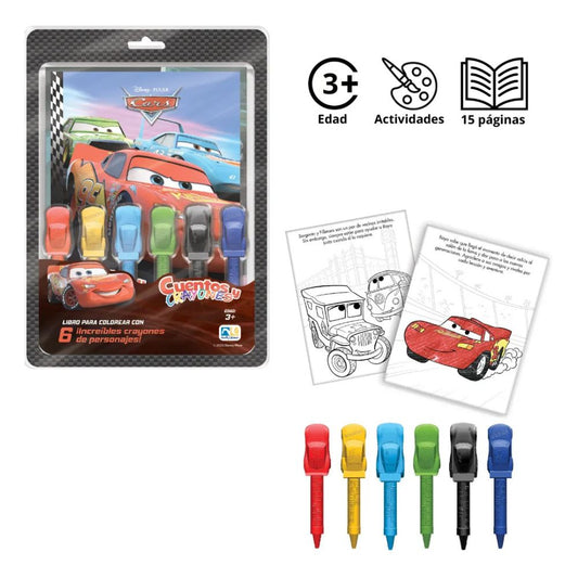 Libro Infantil Cuentos y Crayolas Cars