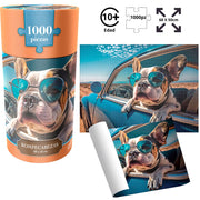 Rompecabezas de Perro 1000 Piezas | Cilindro Coleccionable | Novelty