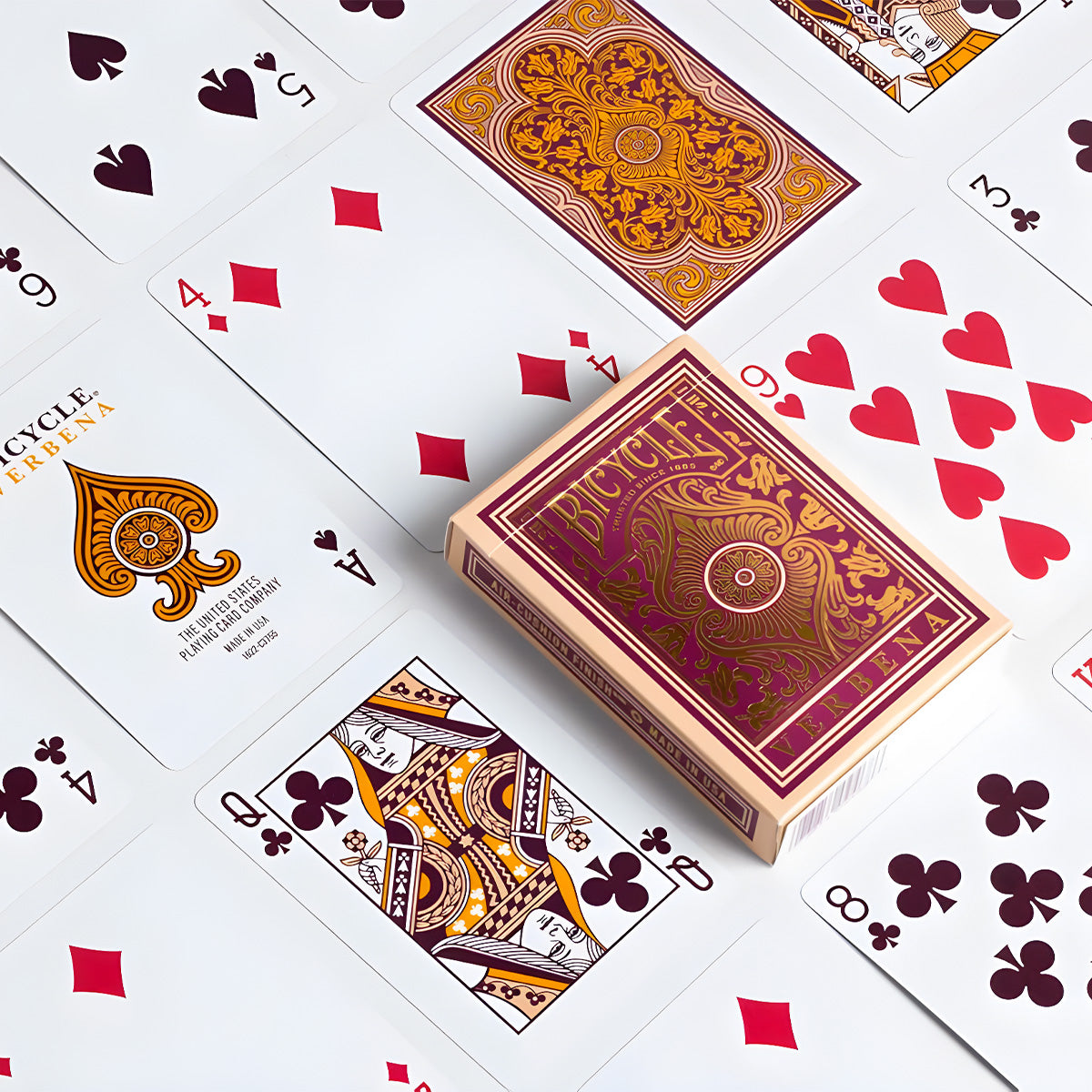 Baraja Bicycle Verbena Coleccionable | Cartas Premium de Diseño Elegante