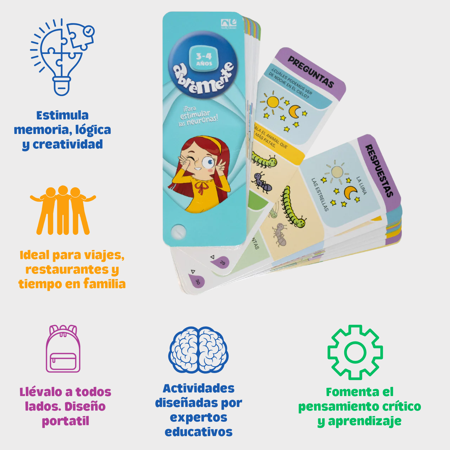 Abremente 3 - 4 Años, ¡Para estimular las Neuronas!