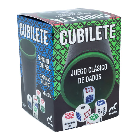Cubilete con 5 Dados – Juego Clásico de Mesa Portátil
