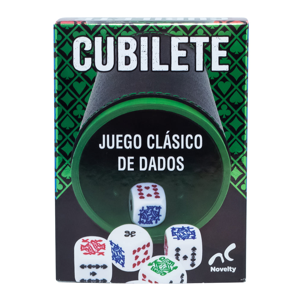 Cubilete con 5 Dados – Juego Clásico de Mesa Portátil
