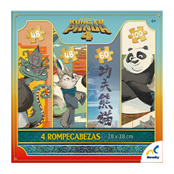 Rompecabezas 4 En 1 Kung Fu Panda 4