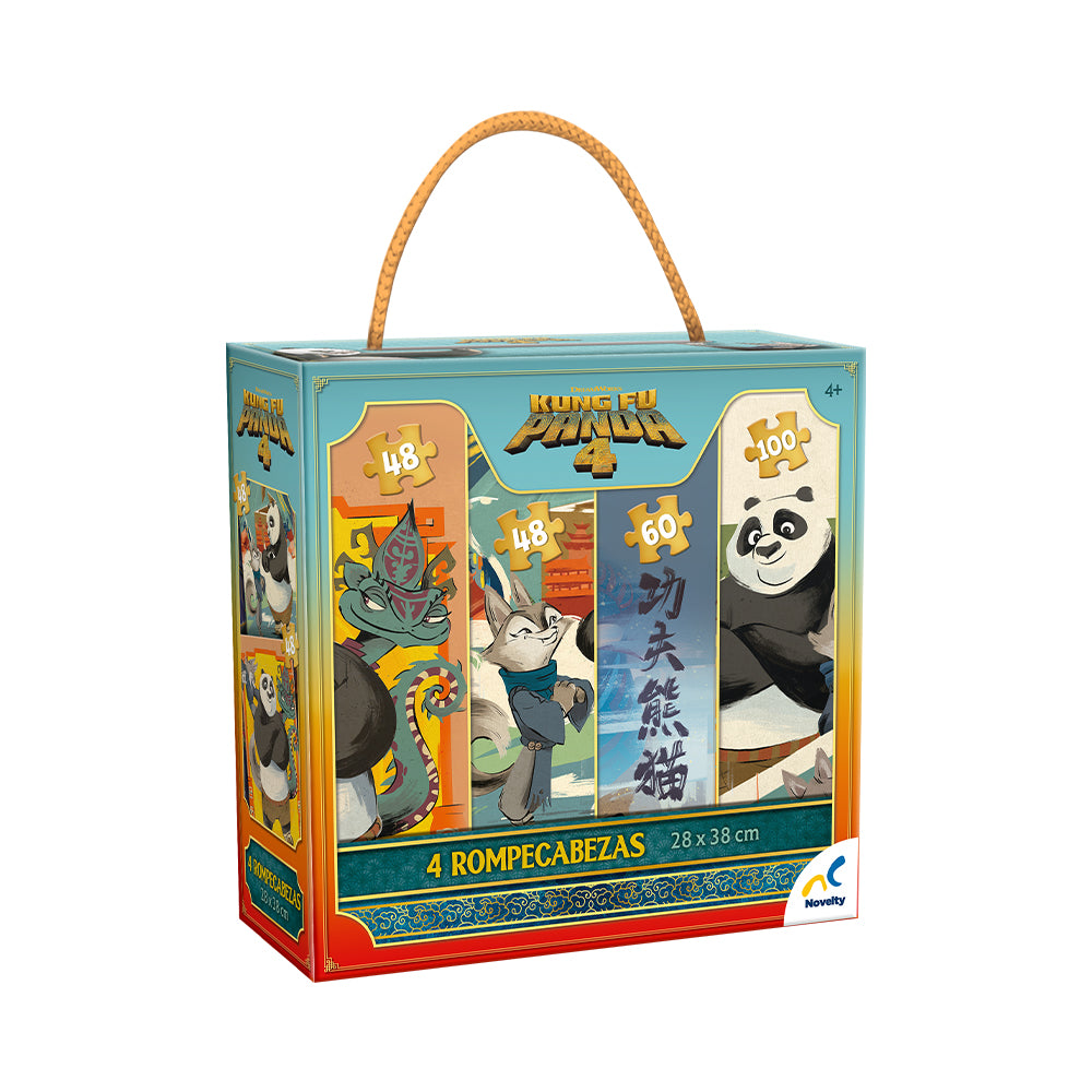 Rompecabezas 4 En 1 Kung Fu Panda 4