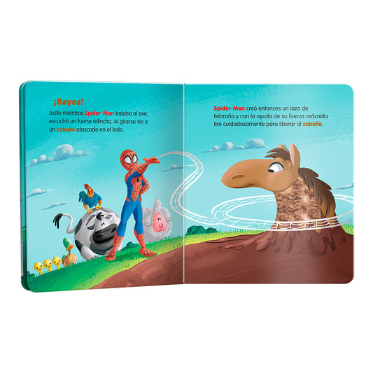 Libro Spider-Man de Texturas | Libro Sensorial Infantil Marvel Novelty