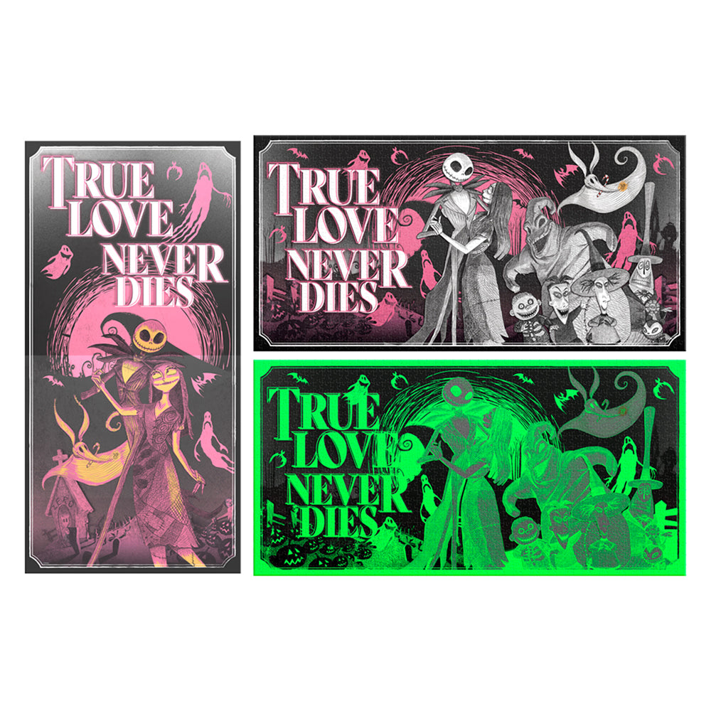 Rompecabezas Coleccionable Premium Nightmare Before Christmas Glow In The Dark 1000 Piezas