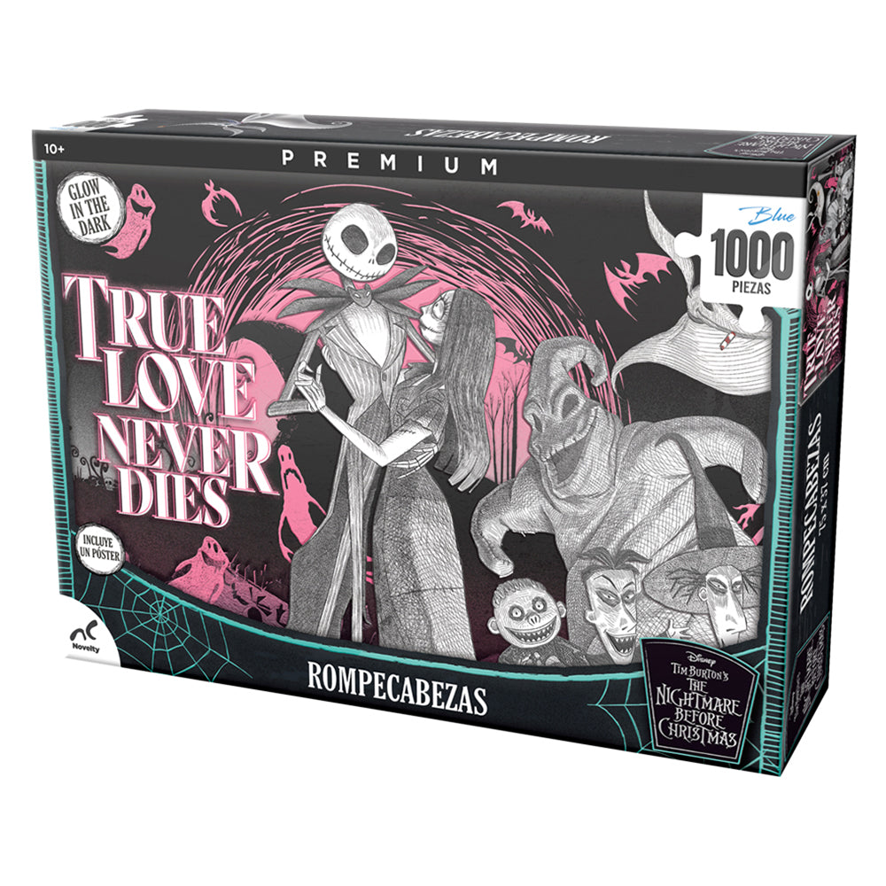 Rompecabezas Coleccionable Premium Nightmare Before Christmas Glow In The Dark 1000 Piezas