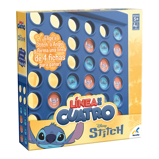 Juego De Mesa Linea De 4 Stitch Caja De Carton