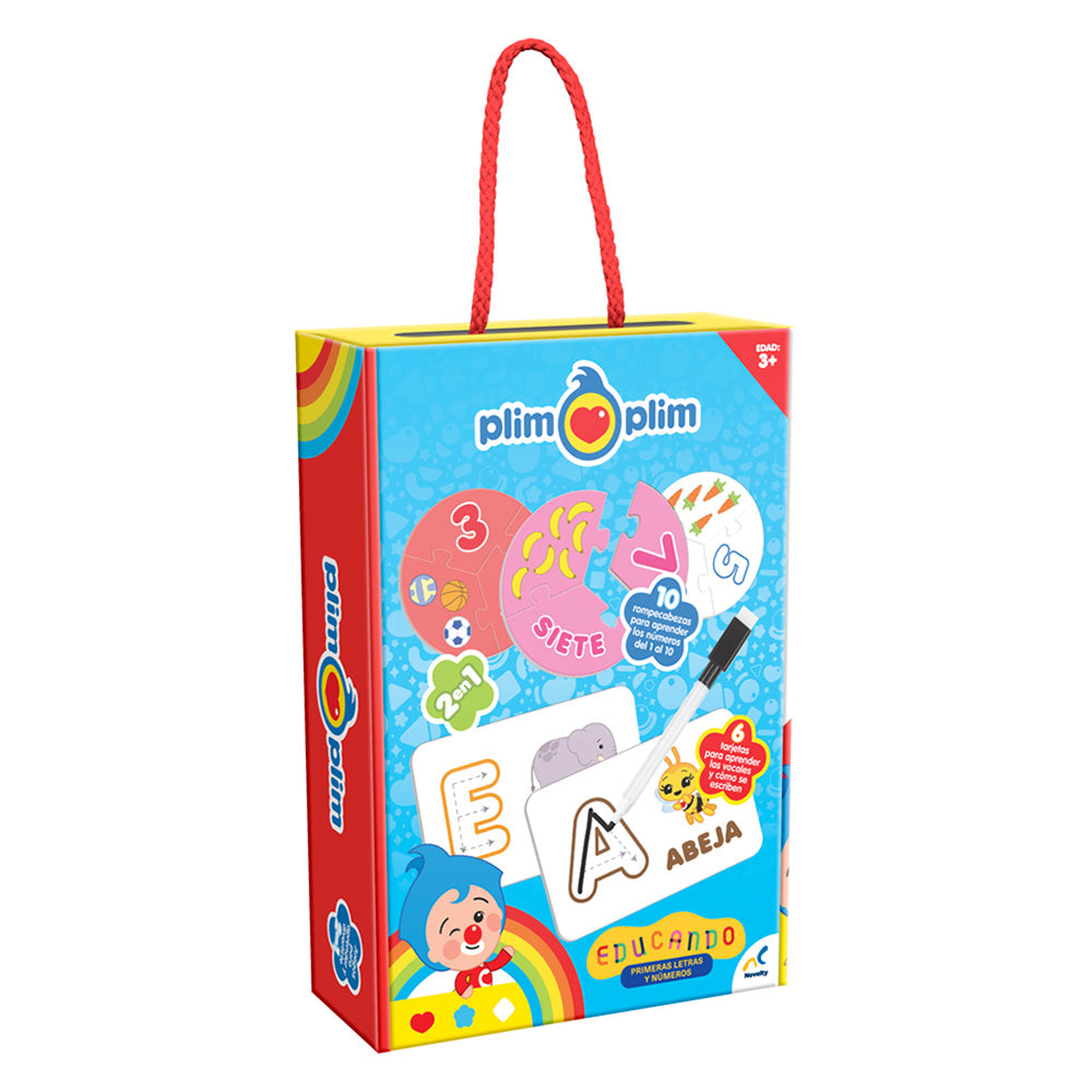 Juego De Mesa Preescolar Educando Plim Plim Primeras Letras Y Numeros