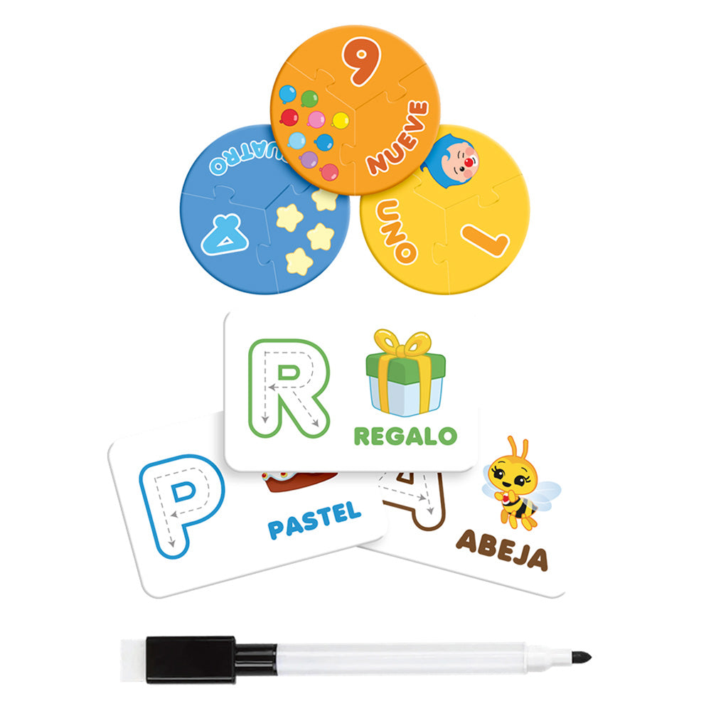 Juego De Mesa Preescolar Educando Plim Plim Primeras Letras Y Numeros