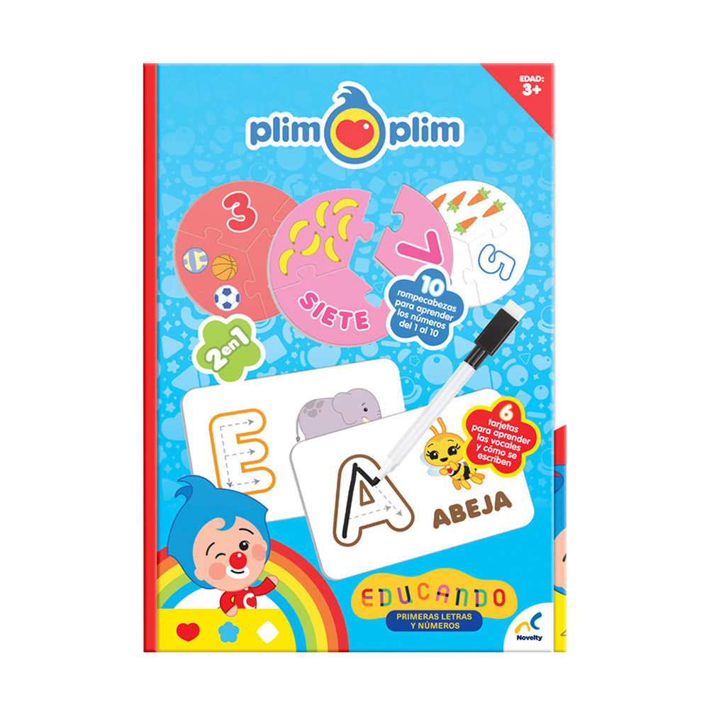 Juego De Mesa Preescolar Educando Plim Plim Primeras Letras Y Numeros