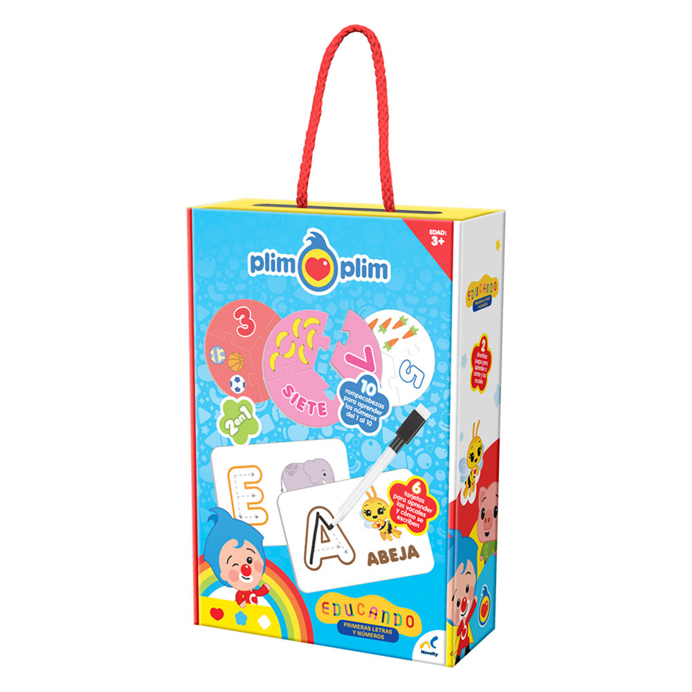 Juego De Mesa Preescolar Educando Plim Plim Primeras Letras Y Numeros