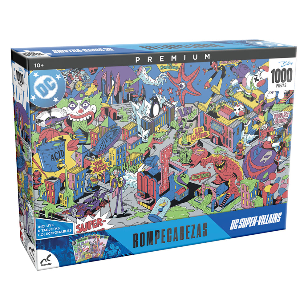 Rompecabezas Premium Villanos DC 1000 Piezas Caja Carton
