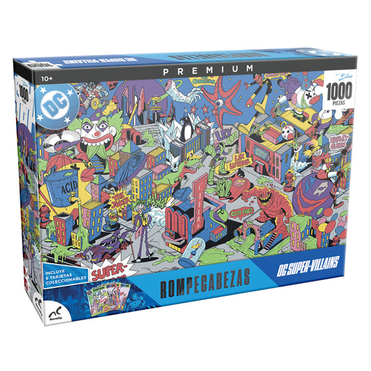 Rompecabezas Premium Villanos DC 1000 Piezas Caja Carton