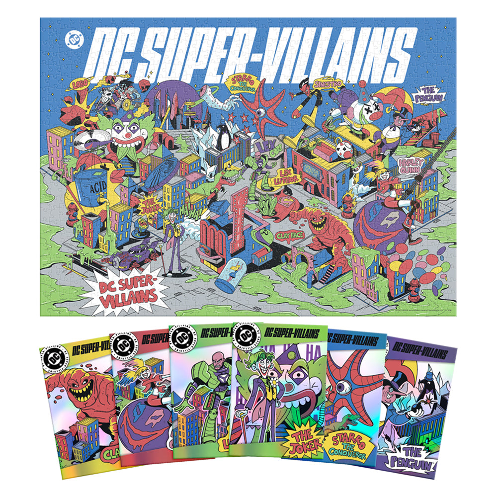 Rompecabezas Premium Villanos DC 1000 Piezas Caja Carton