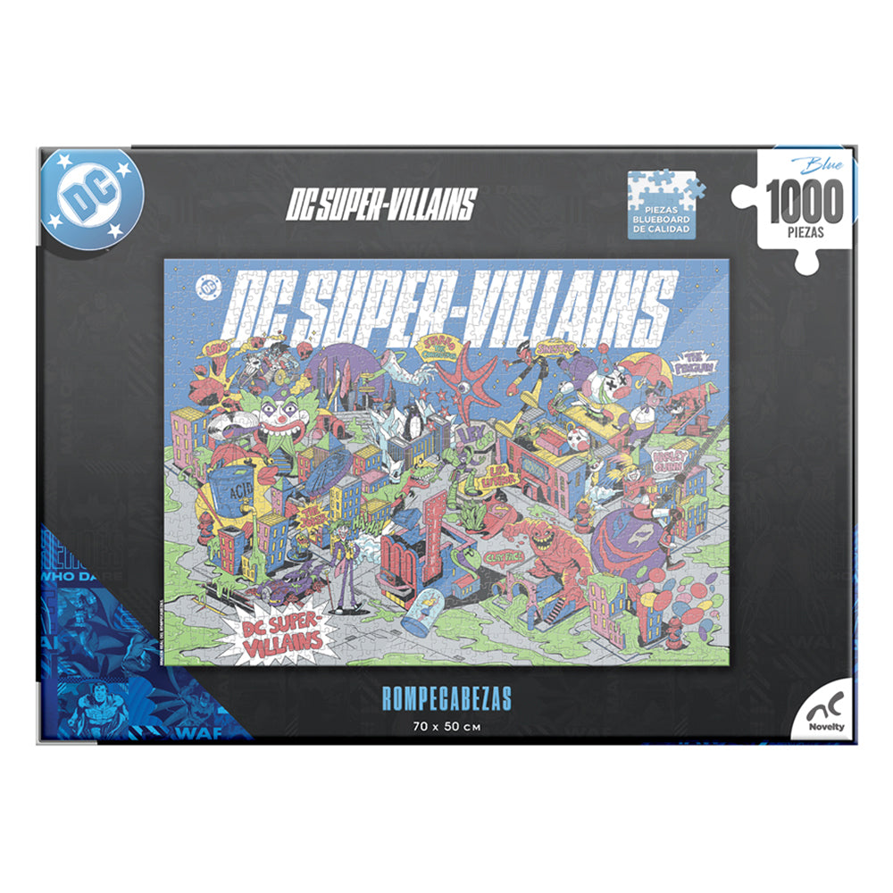 Rompecabezas Premium Villanos DC 1000 Piezas Caja Carton