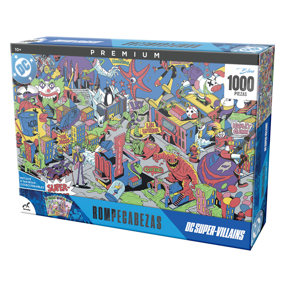 Rompecabezas Premium Villanos DC 1000 Piezas Caja Carton