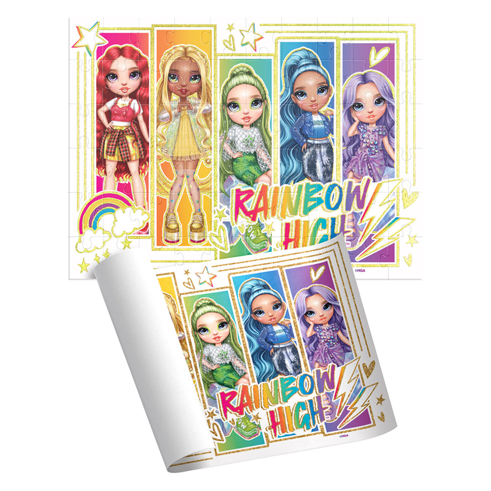 Rompecabezas Infantil Rainbow High 60 Pzs Cilindro