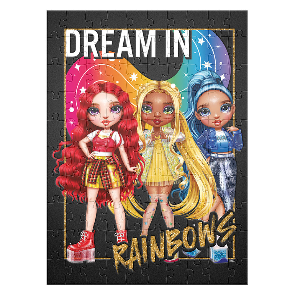 Rompecabezas Especial Aterciopelado Rainbow High 100 Pzs