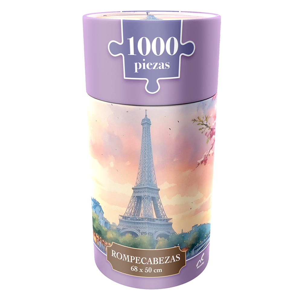 Rompecabezas Primavera En Paris 1000 Piezas Clindro