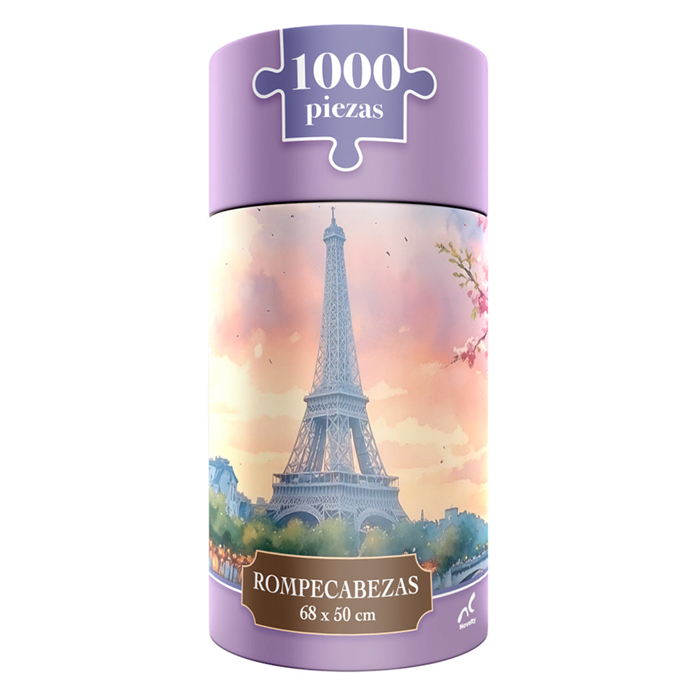 Rompecabezas Primavera En Paris 1000 Piezas Clindro