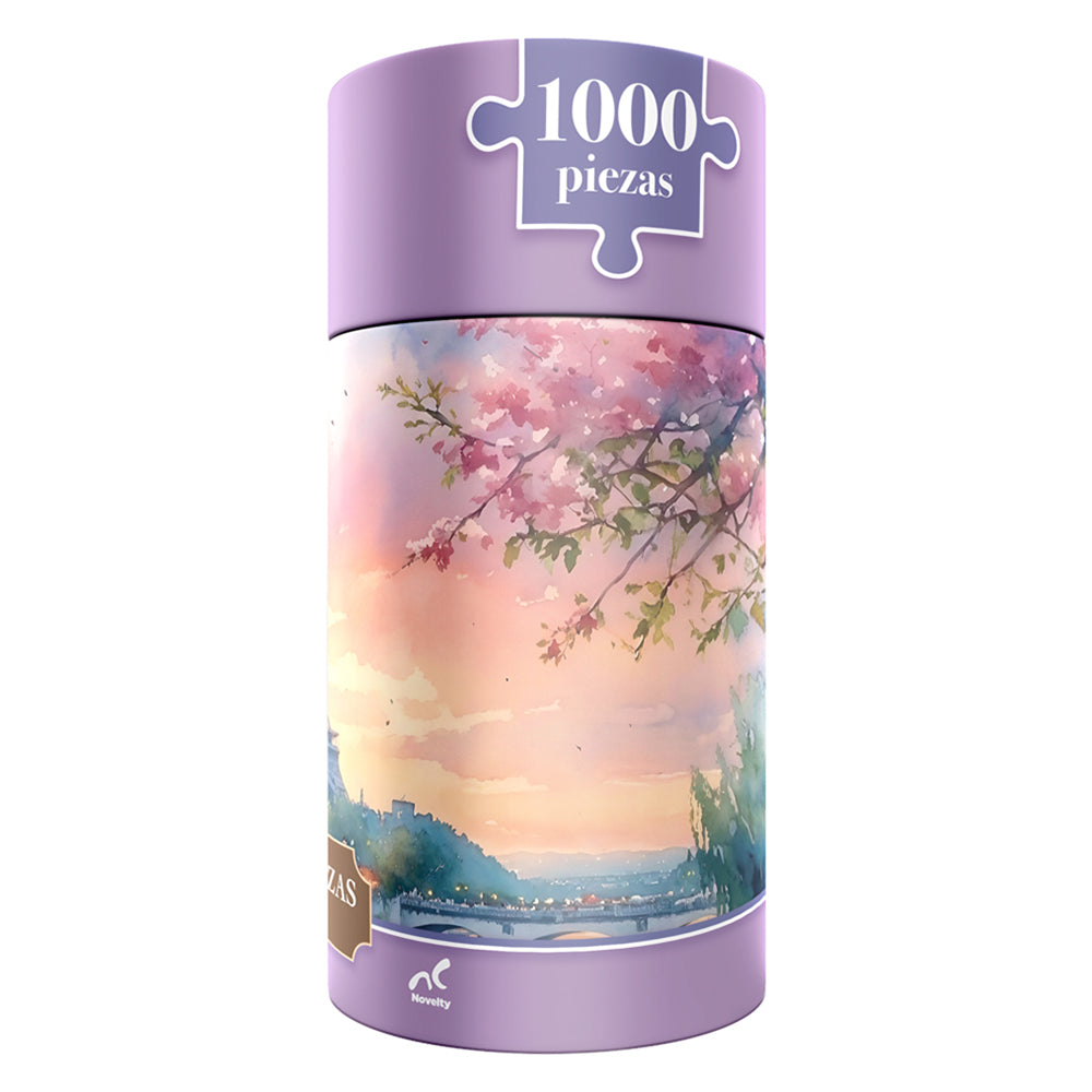 Rompecabezas Primavera En Paris 1000 Piezas Clindro